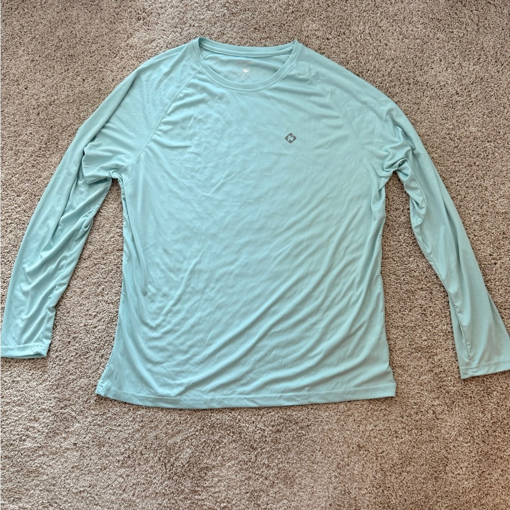 Naviskin Light Blue Long Sleeve Workout Shirt
